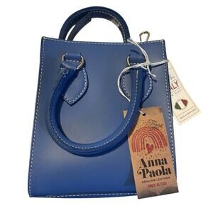 NWT Bellissimo Anna Paola Handbag Purse Handmade in Italy Color: Glicine
